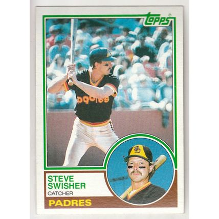 1983 Topps baseball card 612 Steve Swisher - Padres