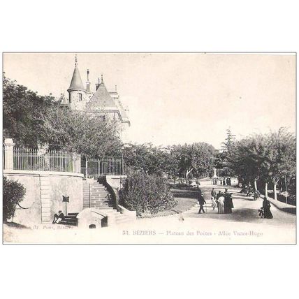 34 - Béziers - plateau des poètes - allée Victor Hugo