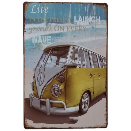 Retro Tin Metal Sign – Vintage Car & Motorcycle Wall Art | European & American