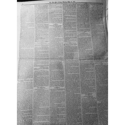 The New York Times, Sunday July 16, 1865. Civil War; Miss Harris Insanity Trial