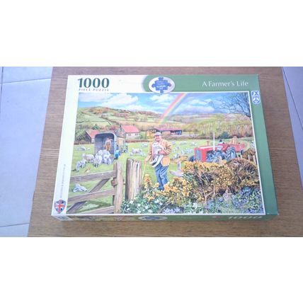 A FARMER'S LIFE by Trevor Mitchell Jigsaw Puzzle (1000 Piece) FX Schmid (2021)