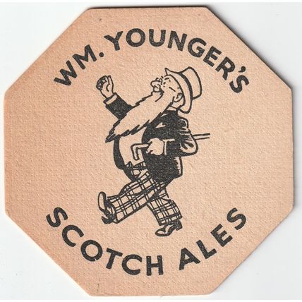BEER MAT - YOUNGERS BREWERY - SCOTCH ALES - (Cat No 019 ) - (1955)