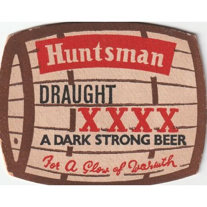 BEER MAT - ELDRIDGE POPE BREWERY - HUNTSMAN XXXX - (Cat No 022) - (1963)