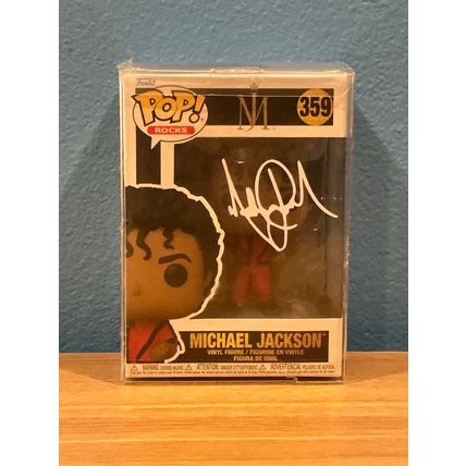 Funko Pop! Michael Jackson #359 Facsimile Laser Autographed (Box & Protector)
