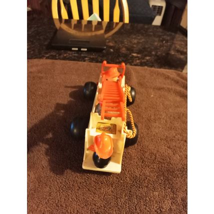 Old Vintage Original Fisher Price Fire Truck # 720 8 1/2" Long Working 1968