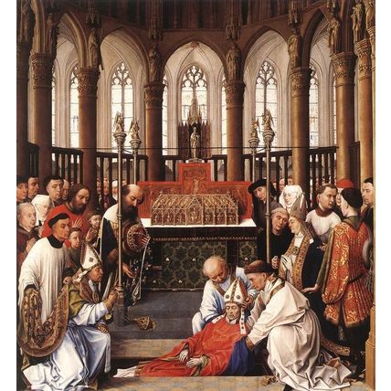 Weyden_Exhumation_of_St_Hubert Poster Canvas Movie Film Print A0 A1 A2 A3 A4 A5