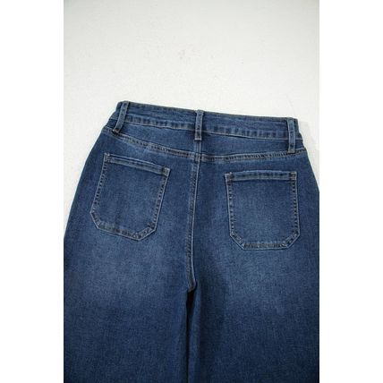 Ashleigh Blue Cropped High Rise Wide Leg Jeans