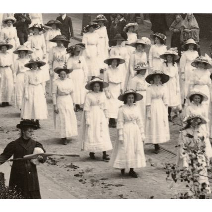 Sunday School or Whit Walk, c.1910 - RP Postcard
