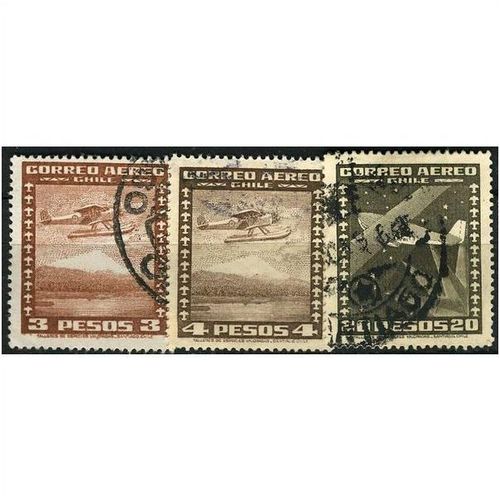 1944/1953 3 different values - fine used (o) - no watermark
