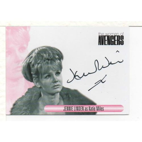 SIGNED CARD - THE WOMEN OF THE AVENGERS JENNIE LINDEN KATIE MILES WAJL (2014)