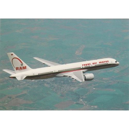 Royal Air Maroc Boeing B757 2B6 Aircraft Postcard (A15908)