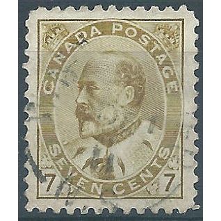 Canada 1903 SG181 7c Greenish-Bistre Fine Used....