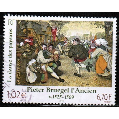 2001 France - Art / painting by Breughel the elder 1.02E - Sc# 2798 used