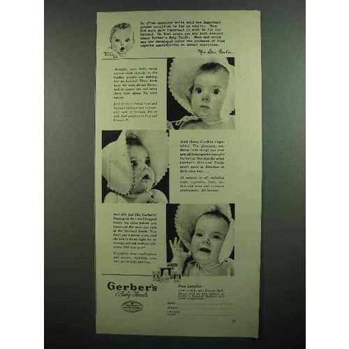 1942 Gerber's Baby Food Ad!