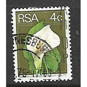 SOUTH AFRICA 1974 4c ARUM LILY SG 315A FINE USED#2