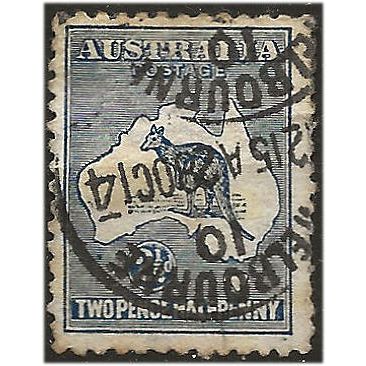 Australia 1917 SG36 2 1/2d Deep Blue Good/Fine Used .. ..