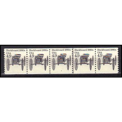 2124 4.9c Buckboard Very Fine MNH Dry Gum PNC 4/5 X0310
