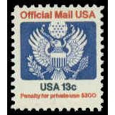 O129 13c Eagle Fine MNH G0559