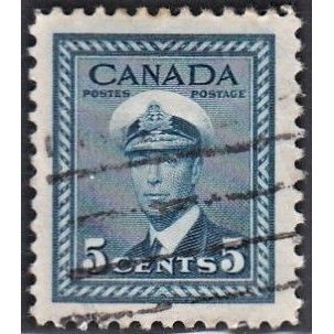 CANADA, 1942-43 5c George VI, SG 381 (Scott #255), used
