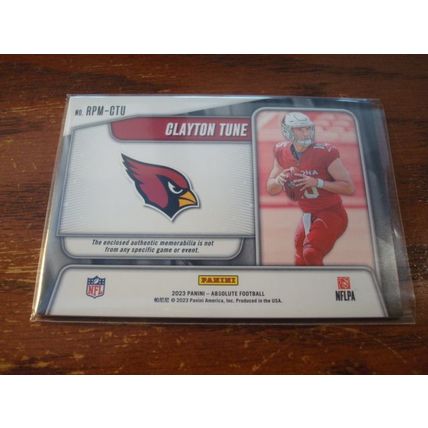 2023 Absolute, Triple Patch/#'d 169/399, CLAYTON TUNE Rc, Cardinals