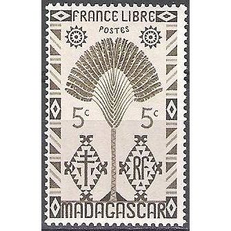 Madagascar 1943 Michel 350 Neuf ** Cote (2005) 0.40 € Arbre du voyageur
