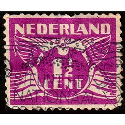Netherlands 1926 Numeral 1 1/2c Used Stamp Wings Bird