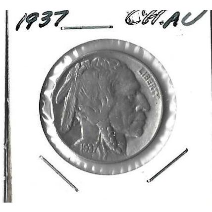 1937 US Buffalo Nickel AU/UNC