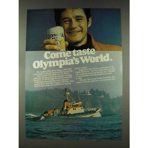 1978 Olympia Beer Ad - Come Taste Olympia's World
