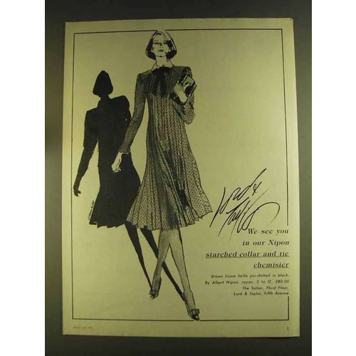 1980 Lord & Taylor Albert Nipon Fashion Ad - Chemisier