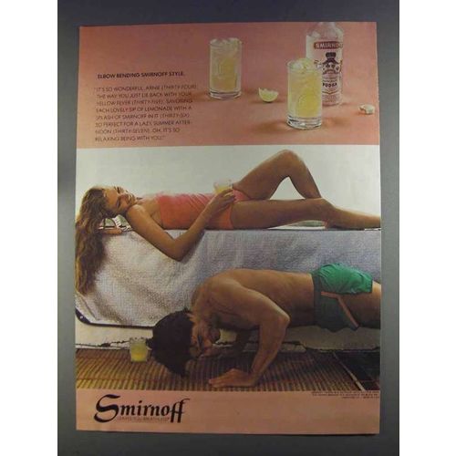 1980 Smirnoff Vodka Ad - Elbow Bending