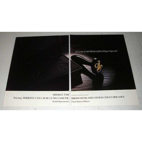 1987 John Player Special Cigarette Ad - A Little Gold Special