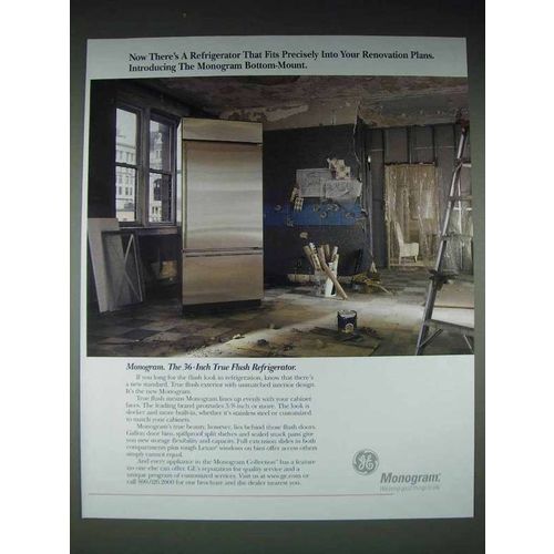 1999 GE Monogram Bottom-Mount Refrigerator Ad