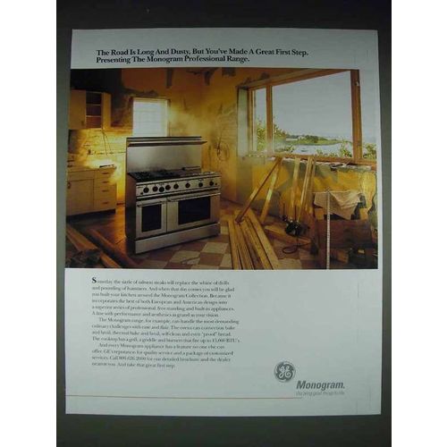 1999 GE Monogram Range Ad - Road is Long and Dusty