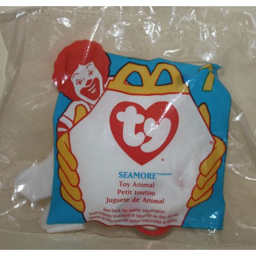 1997 McDonalds Ty Teenie Beanie #7 Seamore the Seal Mint in Package