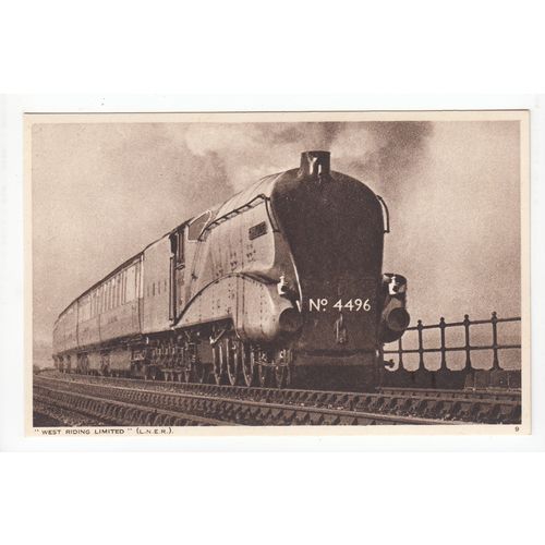West Riding Limited Steam Locomotive LNER Railway Postcard 9