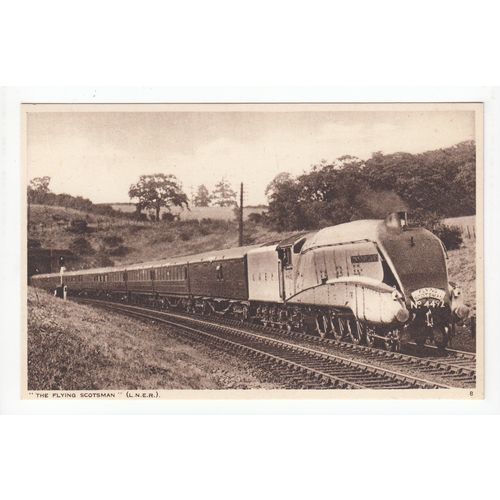 The Flying Scotsman Steam Locomotive LNER Railway Postcard 8