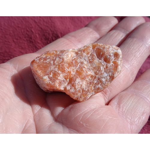 A Orange Calcite Raw Crystal Gemstone 1.75 Inch Energy Work Metaphysical