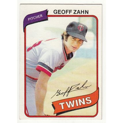 1980 Topps baseball card 113 Geoff Zahn - Twins