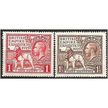 1925 Wembley PAIR SG432-433 Light Mounted Mint . .. .