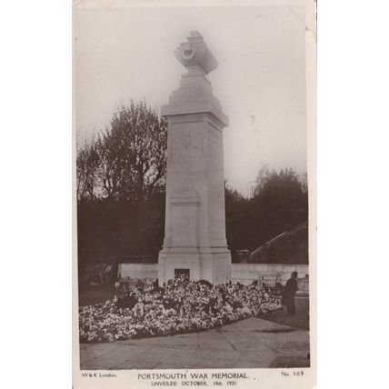Portsmouth War Memorial Hampshire Postcard (HAM77975)