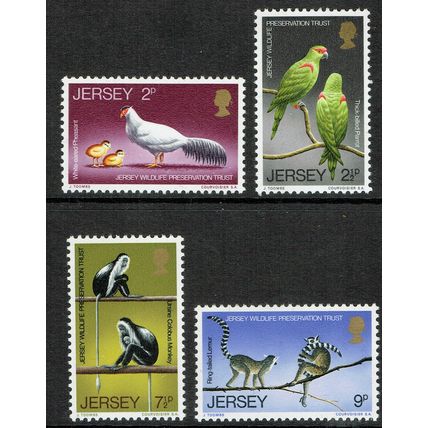 Jersey 1971 Wildlife Preservation Trust (1st Series) set 4v SG57-60 MM