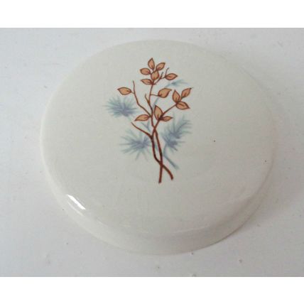 Vintage spice jar and lid pheasant design James Nicoll & Son Forfar Scotland