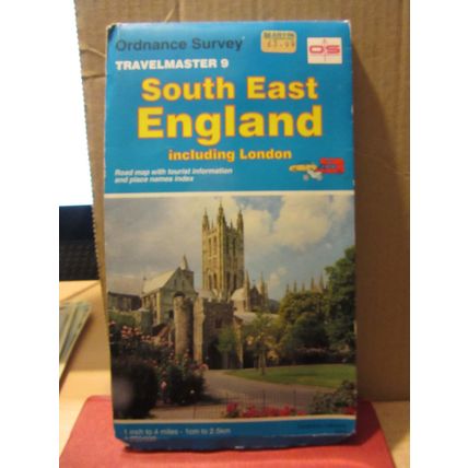 SOUTH EAST ENGLAND Travelmaster Ordnance Survey Sheet map no 9 ..1993