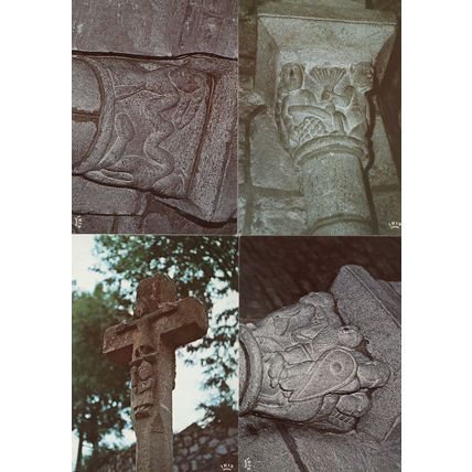 Riom Es Montagnes Croix De Tilleul Eglise St Georges 4x Postcard s
