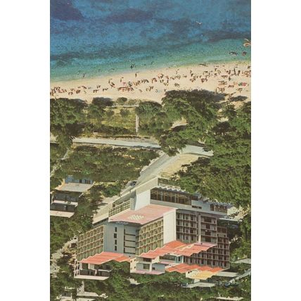 Hotel Horizont Yugoslavia Rare Aerial Postcard