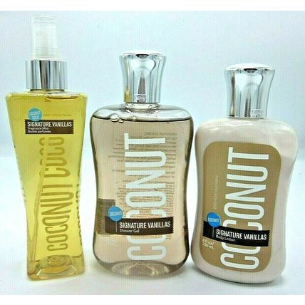 Bath & Body Works Body Mist Lotion Shower Gel Set Signature Vanilla's Coconut