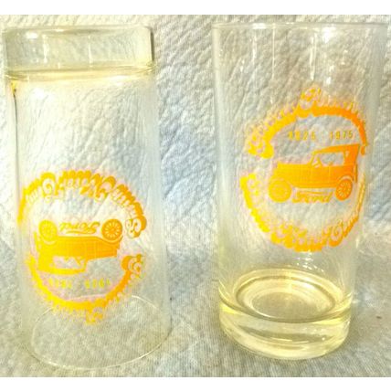 SET OF 2 RARE SMITH MOTOR COMPANY GOLDEN ANNIVERSARY 1925 - 1975 GLASSES