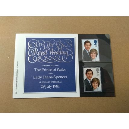 British Royal Wedding Presentation Pack Number 127A 1981