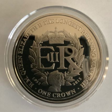 Queen Elizabeth II The Longest Reigning Monarch Gibraltar 2015 Crown Proof