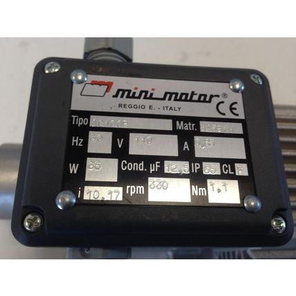 NEW MINI-MOTOR AC100P AC GEAR MOTOR, 645921 10.17:1 RATIO, 110 VAC, 330 RPM,DH